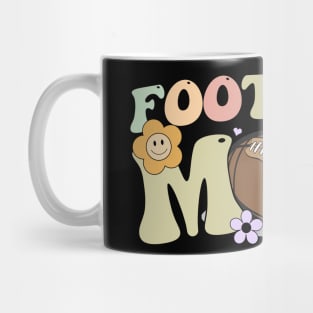 Football Mom Groovy Mug